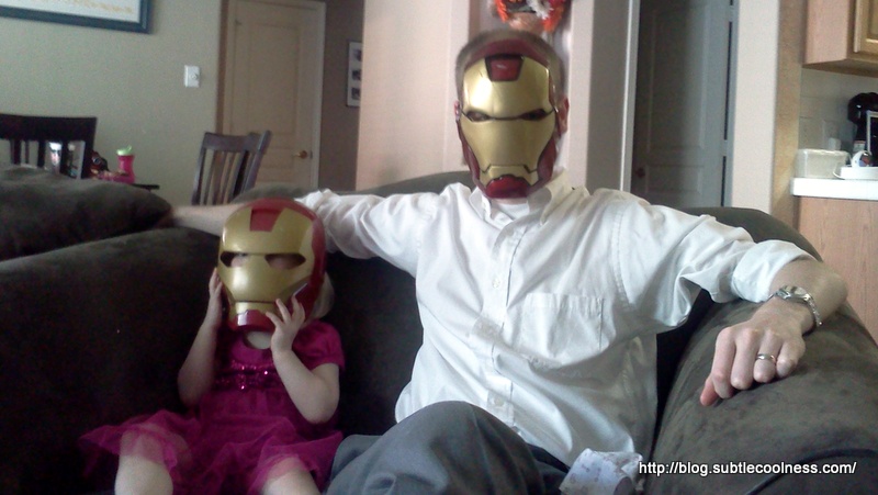 Daddy-daughter day at the Iron home