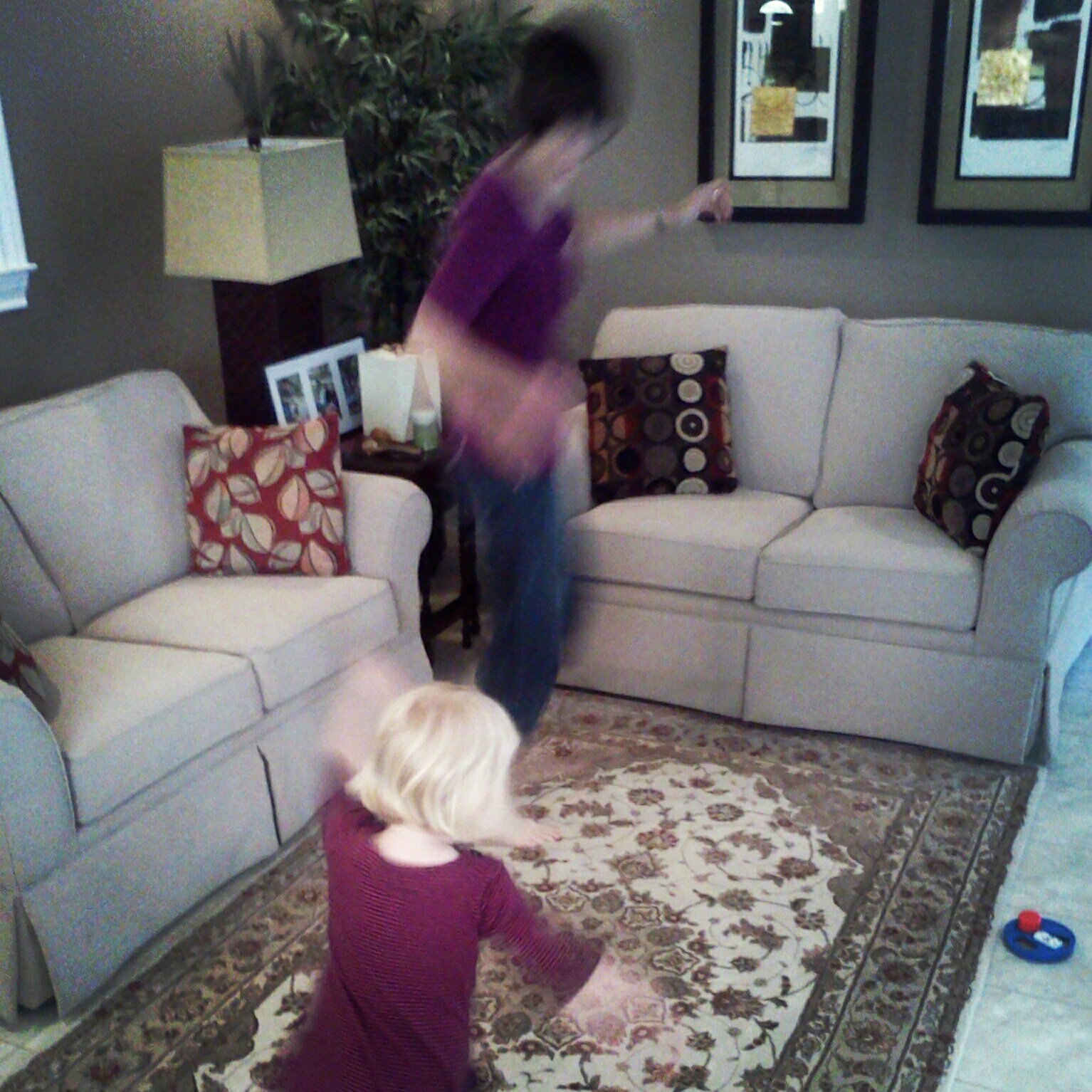 Emily dancing with her grandma