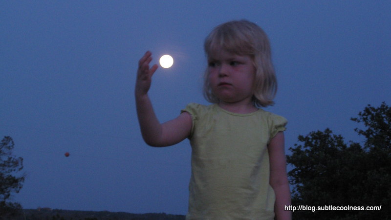 Emily and a full moon.
